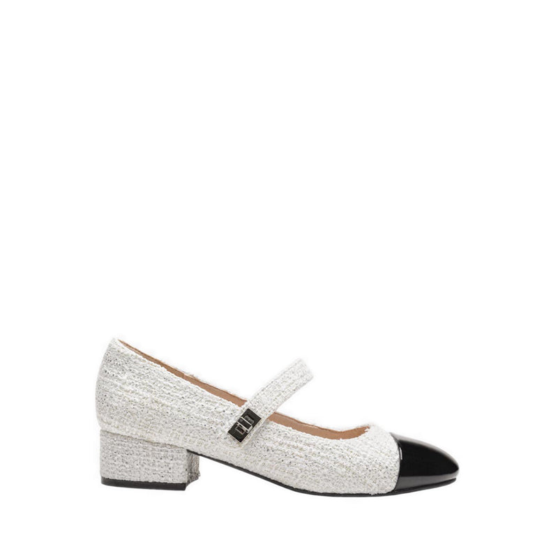 ZAD32 Women's Heels - Beige/Black