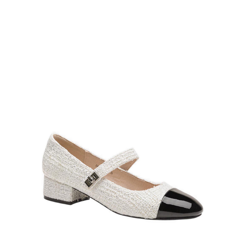 ZAD32 Women's Heels - Beige/Black