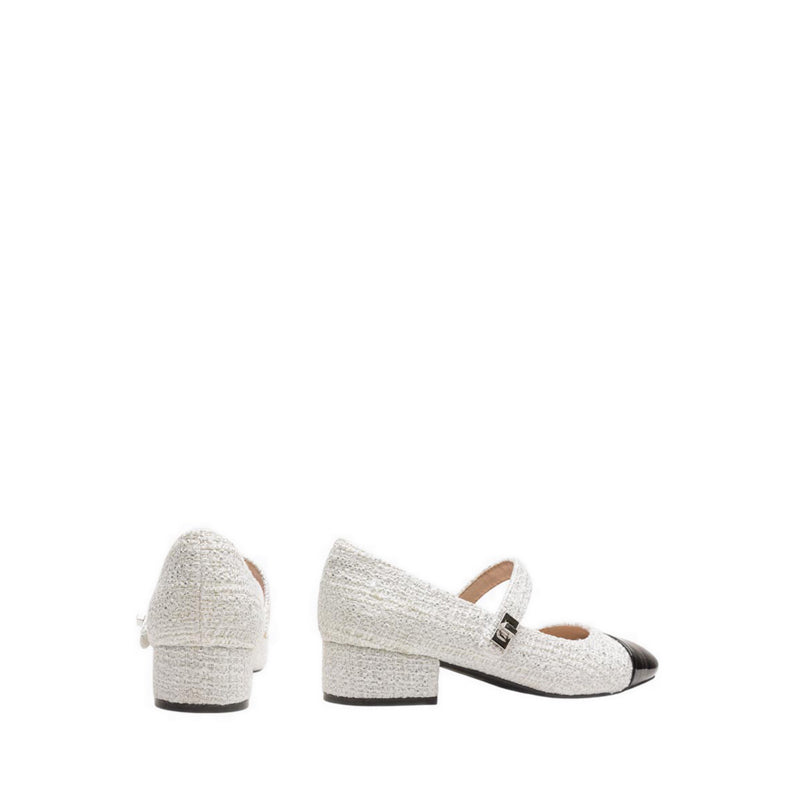 ZAD32 Women's Heels - Beige/Black