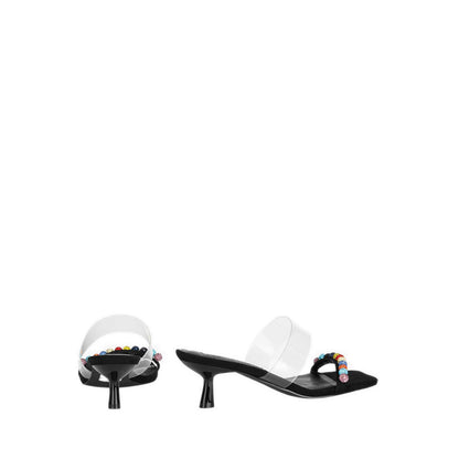 ZAE11 Women's Sandal Heels - Silver Black