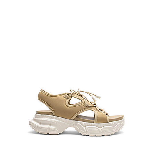 ZAE18 Women's Sandals Platforms - Apricot