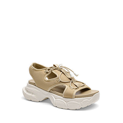 ZAE18 Women's Sandals Platforms - Apricot