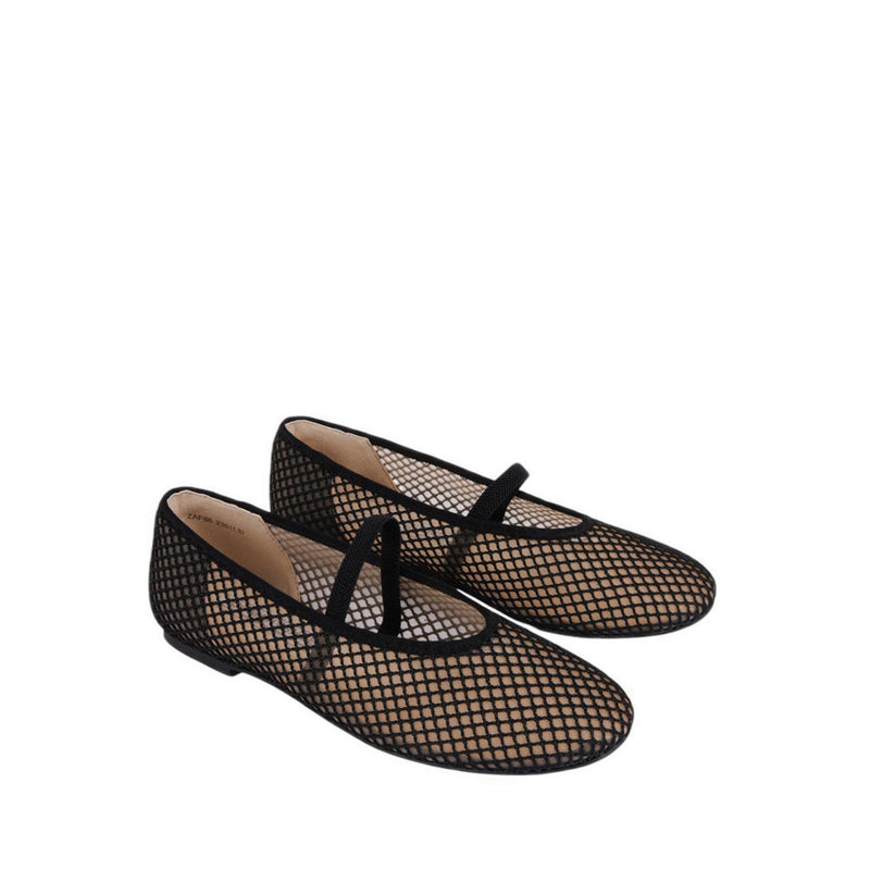 ZAF86 Women's Ballerina - Black